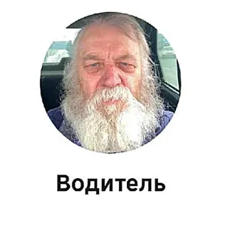 🚗 Водитель conducteur, homme, barbe, portrait, homme âgé telegram sticker