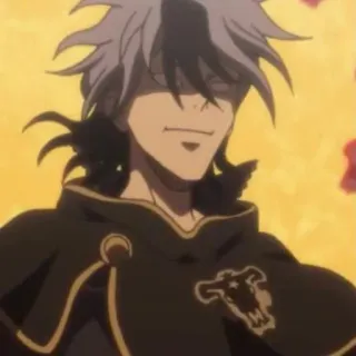 👑 Yami Sukehiro Black Clover Anime, Black Clover, Yami Sukehiro, Magia, Mago telegram sticker