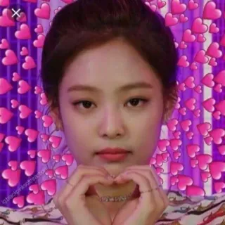 🤙 Jennie Kim kpop, сердце, дженни, blackpink, певица, любовь, айдол telegram sticker