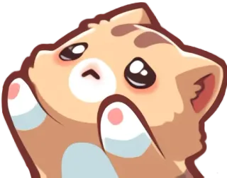 🥺 gato, lindo, dibujo animado, animal, mascota telegram sticker