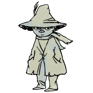 😐 Snufkin Moomins Moomin, Snufkin, personaje, dibujos animados, Moomintroll, aventura telegram sticker