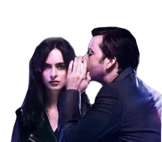 🎧 Jessica Jones marvel, jessica jones, krysten ritter, david tennant, kilgrave, netflix, supereroe, serie tv telegram sticker