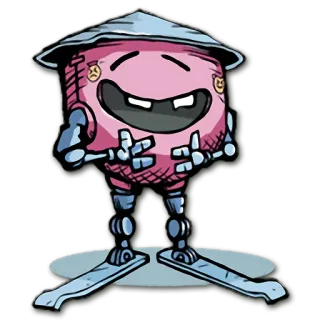 😆 робот, мультфильм, персонаж, смешной, цифровое искусство, стикер telegram sticker