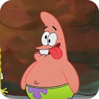 🫥 Patrick Star SpongeBob SquarePants telegram sticker