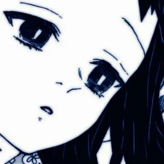 ✉️ Anime, Dziewczyna, Manga, Twarz telegram sticker