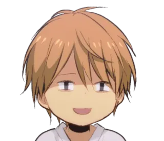 😒 аниме, парень, мультфильм, самодовольный, лицо telegram sticker