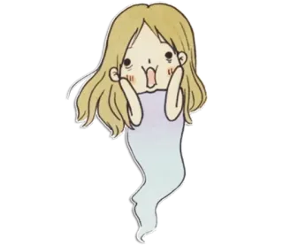 😱 geist, cartoon, gruselig, figur whatsapp sticker