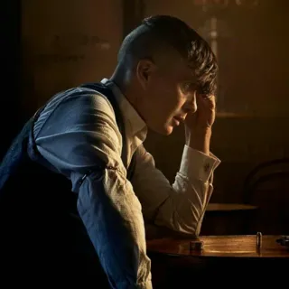 😰 Thomas Shelby Peaky Blinders Peaky Blinders, Thomas Shelby, Cillian Murphy, Drama, Gangster, Serie telegram sticker