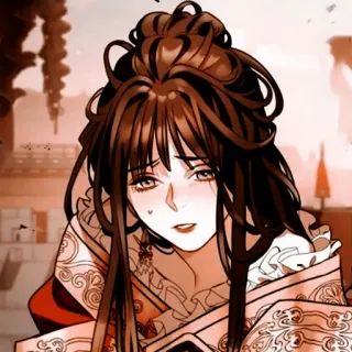 💐 mulher, ilustração, desenho, cabelo comprido, retrato, arte whatsapp sticker