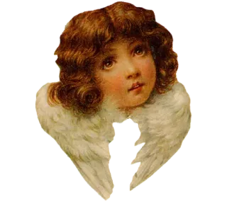 💗 angelo, cherubino, ali, vintage, religioso, classico whatsapp sticker