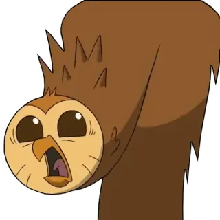 😳 Hooty The Owl House Kartun, Burung Hantu, Lucu, Animasi, The Owl House, Hooty telegram sticker
