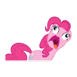 🙄 Pinkie Pie My Little Pony Pinkie Pie, My Little Pony, cartoon, funny, excited, pony, animation telegram sticker