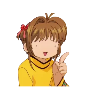 🎈 Sakura Kinomoto Cardcaptor Sakura Anime, Cardcaptor Sakura, Sakura Kinomoto, Magical Girl, Cartone animato, Adesivo telegram sticker