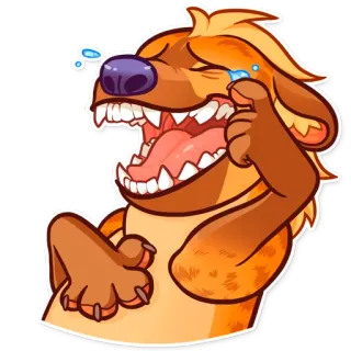 😂 哭, 笑, 情感, 狗, 卡通 telegram sticker