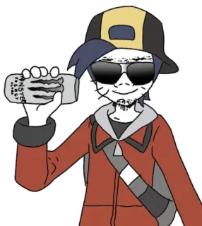 😎 MONSTER ENERGY ULTRA monster energy, kaleng, topi, kacamata hitam, minuman, minum telegram sticker
