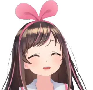 😊 AI Kizuna Anime, Fofo, Kawaii, Garota, Vtuber, Kizuna Ai whatsapp sticker
