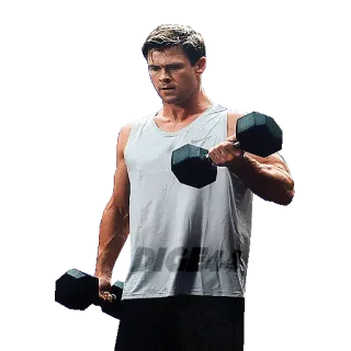 CHRIS HEMSWORTH @STIKERFORALL telegram stickers