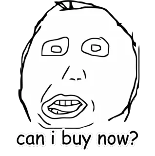 🌤 can i buy now? Мем, Лицо, Смешно, Интернет telegram sticker