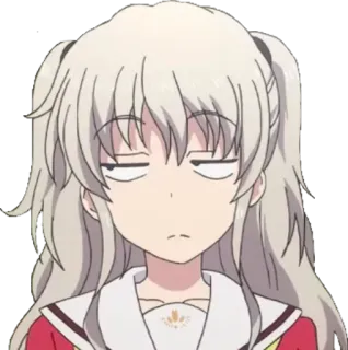 😒 Nao Tomori Charlotte Anime, Garota, Expressão, Nao Tomori, Charlotte, Fofa telegram sticker