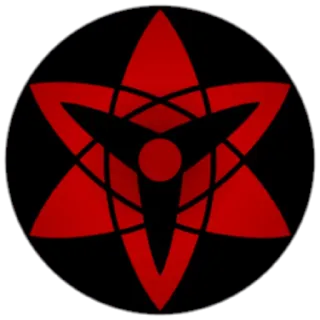 👀 наруто, мангекё шаринган, глаз, аниме, шаринган telegram sticker
