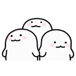 💬 милый, капля, каваий, иллюстрация, минимализм, персонаж whatsapp sticker
