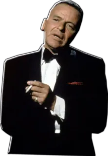 🙃 Frank Sinatra Frank Sinatra, Sänger, Rauchen, Schwarzweiß, Berühmtheit, Vintage, Musik whatsapp sticker