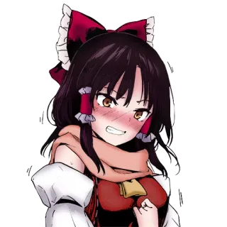 😡 Аниме девушка, Румянец, Мило, Мультфильм, Иллюстрация, Женщина telegram sticker