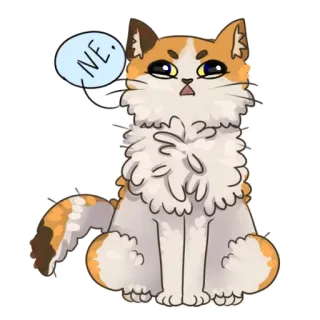 😑 NE. mèo, dễ thương, nhãn dán, hoạt hình, động vật telegram sticker