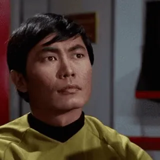 😳 Sulu Star Trek สตาร์ เทรค, ซูลู, ไซไฟ, รายการทีวี, จอร์จ ทาเคอิ telegram sticker