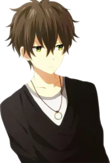 😕 Anime, Menino, Personagem, Desenho animado telegram sticker