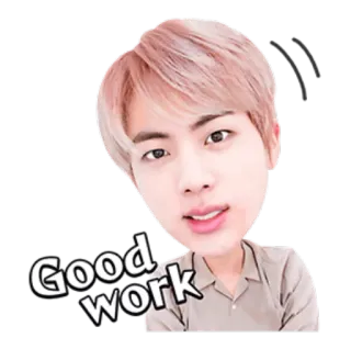 👍 Good work positif, succès, succès, encouragement, motivation telegram sticker