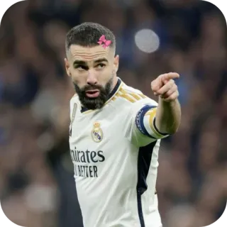 💋 Dani Carvajal Real Madrid Emirates FLY BETTER telegram sticker