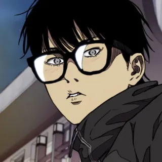 😳 Anime, Charakter, Windbreaker whatsapp sticker