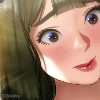 😳 Anime, Fille, Mignon, Gros plan telegram sticker