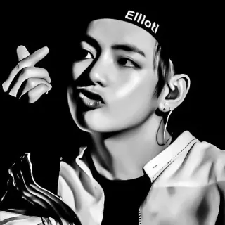 🖇 Elliott K-Pop, Sänger, Porträt, Promi, Fanart whatsapp sticker
