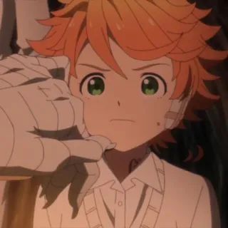 ⛓ Emma The Promised Neverland Anime, Manga, Emma, The Promised Neverland, Dibujos animados, Animación telegram sticker