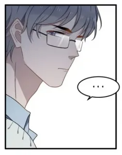 😑 ... uomo, occhiali, fumetto, pensare, cartone animato, anime, manga whatsapp sticker