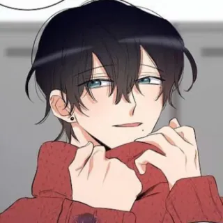 🌚 Anime, Manga, Kartun, Potret, Ilustrasi, Anak laki-laki telegram sticker