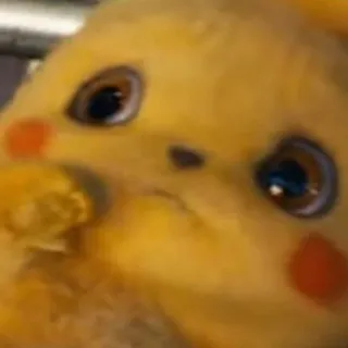 😳 Pikachu pokemon, cute, yellow, electric, animal, cartoon telegram sticker