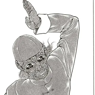 ✋ Kampfsport, Manga, Kampf, Charakter, Baki, Chinesisch telegram sticker