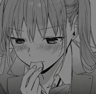 🧧 动漫, 漫画, 女孩, 吃, 可爱, 卡通 telegram sticker