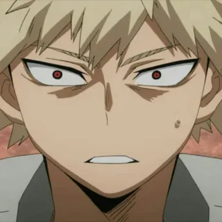 🍺 Bakugo Katsuki My Hero Academia Anime, My Hero Academia, Bakugo, Katsuki Bakugo, Marah, Karakter, Manga telegram sticker