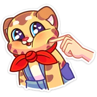 ☺️ dibujo animado, gato, lindo, kawaii, pegatina, animal telegram sticker