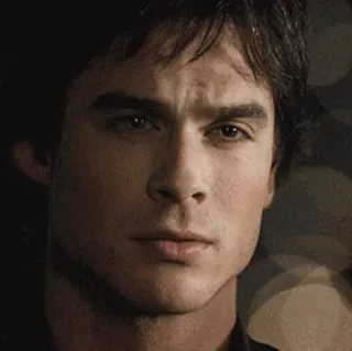 🙁 Damon Salvatore The Vampire Diaries vampiro, serie de TV, melancólico, Ian Somerhalder, sobrenatural telegram sticker