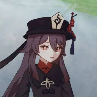 👻 Hu Tao Genshin Impact 动漫, 电子游戏, 老婆, 原神, 胡桃 telegram sticker