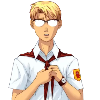 😕 Anime, Soviético, Juventude, Acampamento, Pioneiro telegram sticker