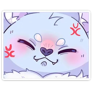 ☺️ tier, süß, comic, aufkleber, wütend, ausdruck, katze whatsapp sticker