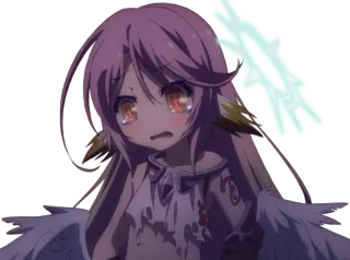 😢 Shiro No Game No Life Anime, Manga, Shiro, No Game No Life whatsapp sticker