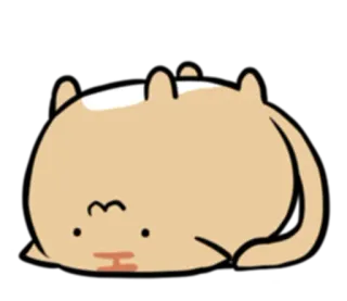 🙃 animal, mignon, drôle, dessin animé, tâche, personnage whatsapp sticker