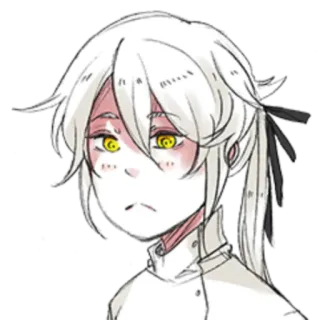 🤍 anime, manga, portrait, character, illustration telegram sticker